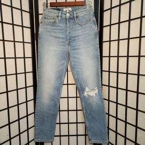 NWT Re/Done size 27 Light Blue Cropped Jeans